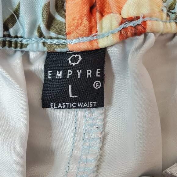 Empyre men's tropical floral Hawaii print swim board shorts size large - Picture 4 of 12